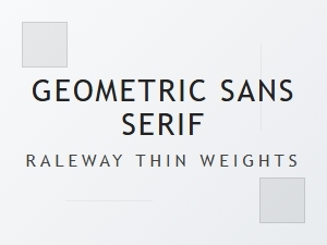 Thin Geometric Sans Serif Fonts for Modern Design